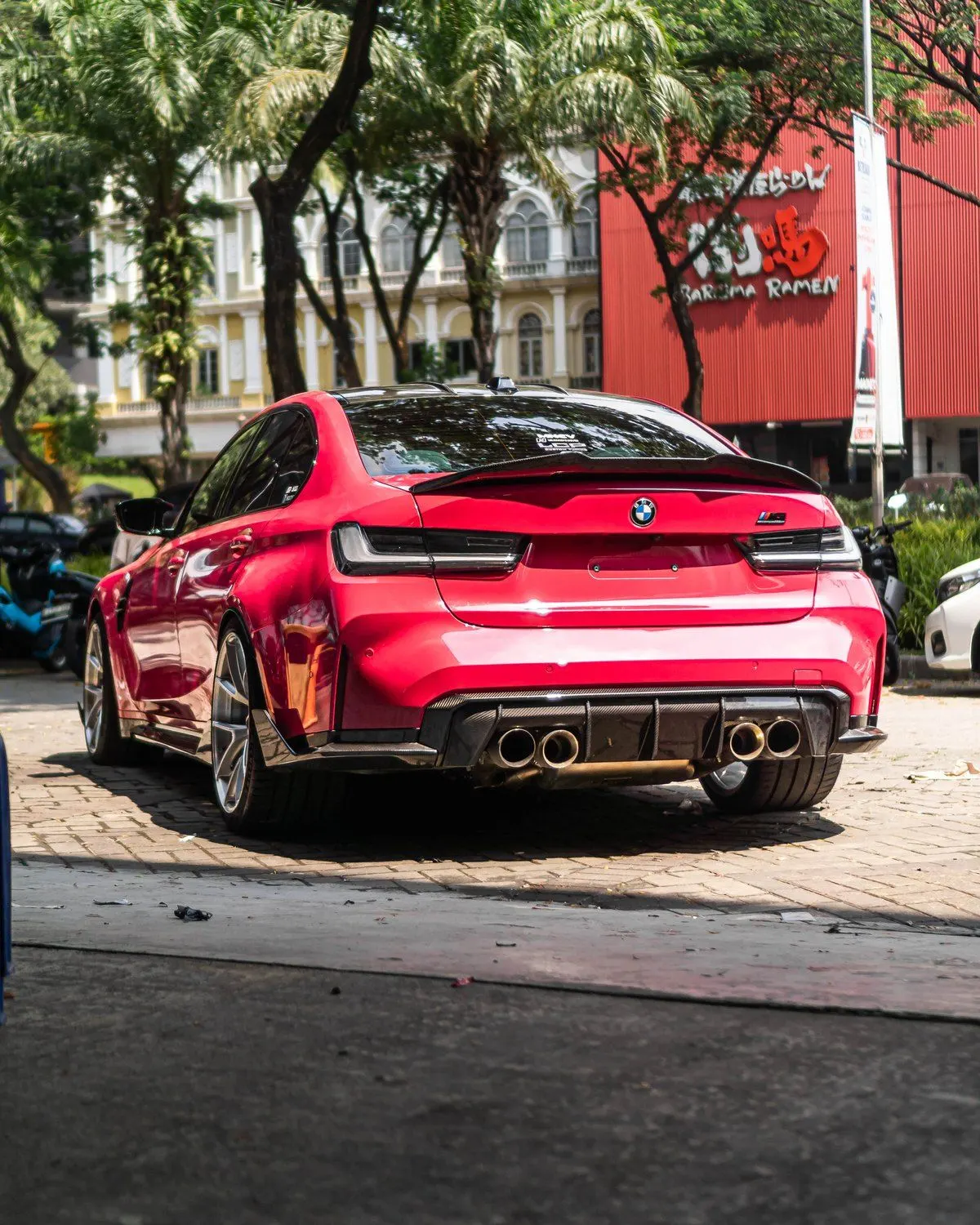 BMW M3, Wrap Teckwrap Berry Red