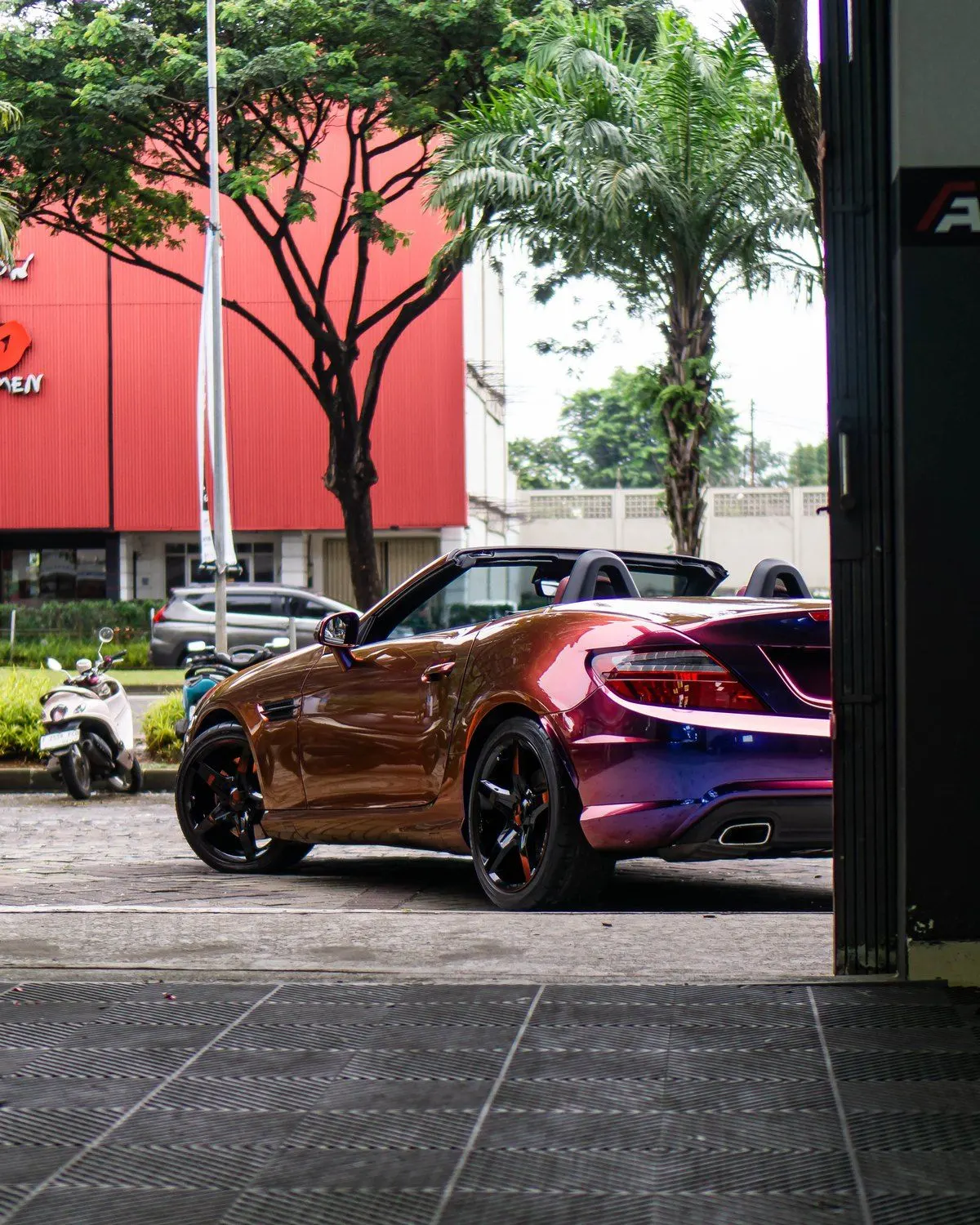 Mercedes-Benz SLK 250, Wrap Teckwrap Purple Sunset